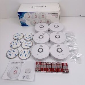 SITERWELL Photoelectric Smoke Alarm , GS528A (6 Pack) New Open Box